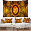 Tapisserie d’art abstract golden psychédélique relaxing-28497821