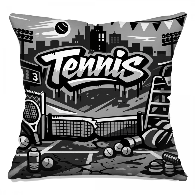 Coussins décoratifs Urban Tennis Court, 18 x 18 pouces
