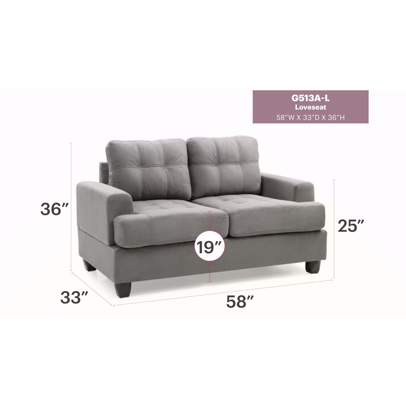 Causeuse Cozy, Gris