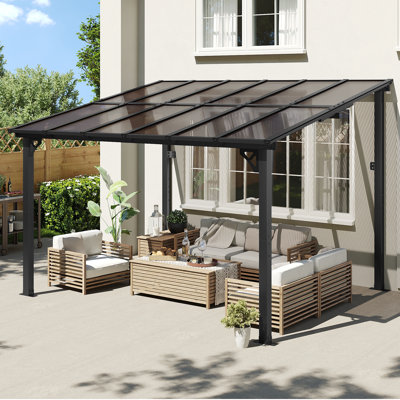 Pergola à gazebo murale 8 pi x 10 pi Aoxun