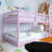 Wood Frame Twin Over Twin Size Bunk Bed With Ladder,Strengthened Slats-321203895