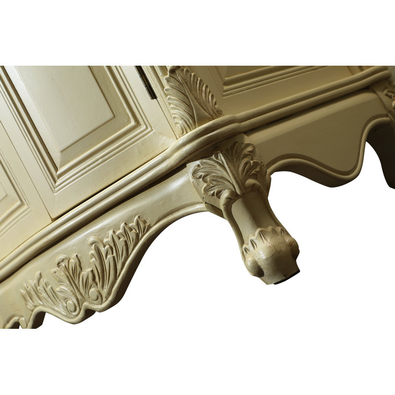 Ensemble de meuble-lavabo double 60 po Aurillac Pakrat, Crème