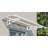 Palram - Canopia Bordeaux 2230 88 in. W x 54.7 in. D Polycarbonate White Convex Stationary Door and Window Awning-71003104