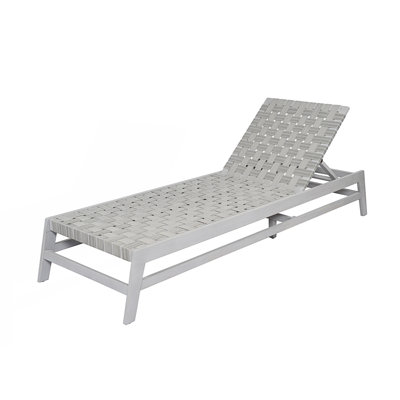 Outdoor Rope Chaise Lounge With Adjustable Seating