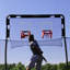 Ensemble d'accessoires de basketball double Skywalker Sports - trampoline rond 12 pi