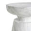 Table d'appoint d'extérieur en travertin Ponti, blanc