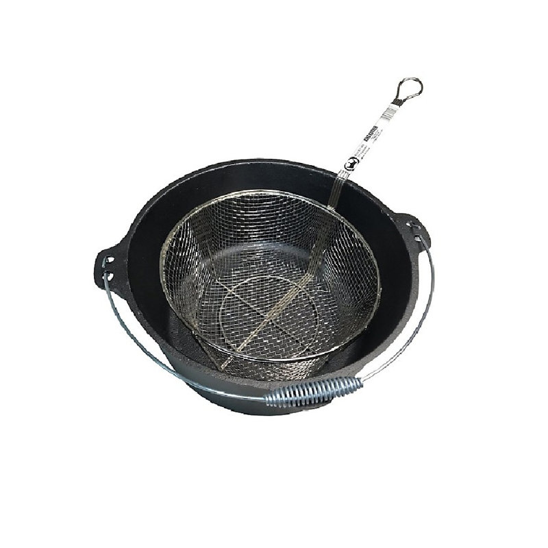 King Kooker 11" Nickel-Plated Steel Strainer Basket