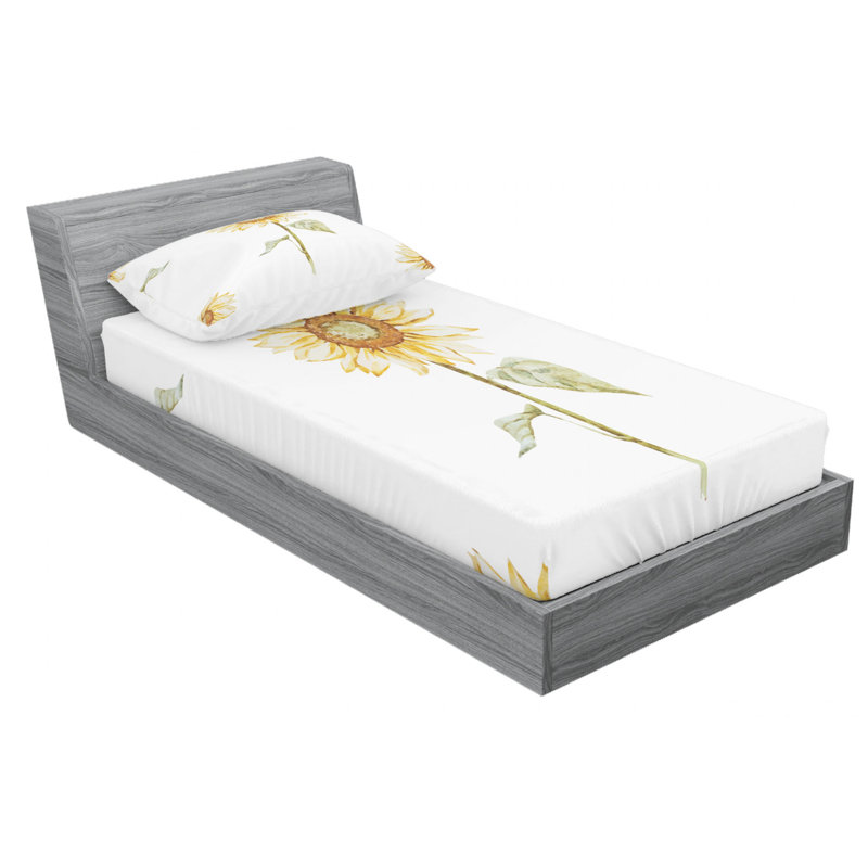 Microfiber Sheet Set, Twin Sheet Set with Fitted Sheet