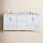 Overstreet 73'' Double Bathroom Vanity with Carrara Marble Top-1978334384