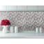 Carreau de mosaïque en pvc encastré de 10 po x 10 po moka
