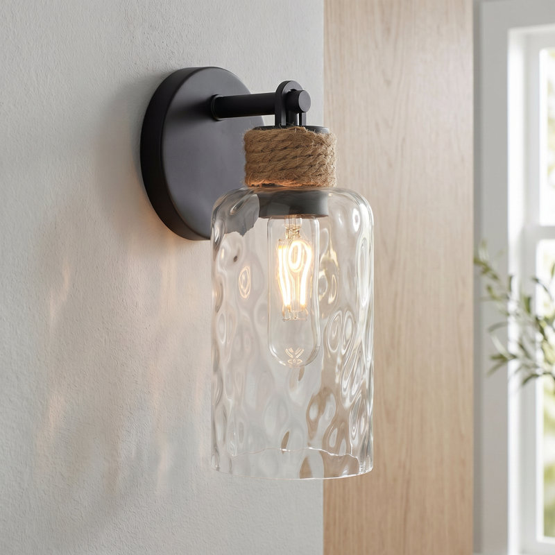 Baltic 1-Light Matte Black Wall Sconce