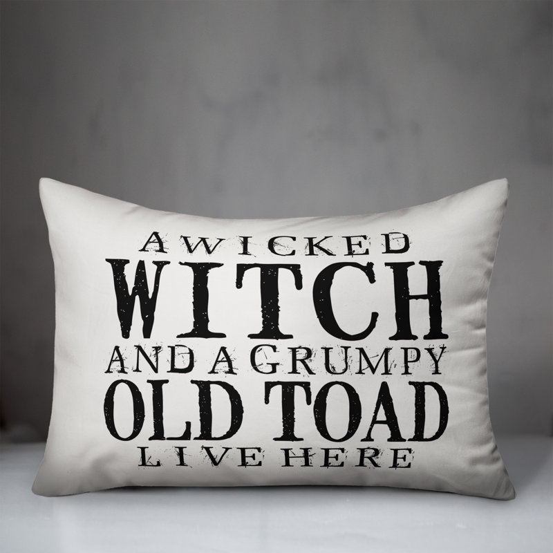  Coussin lombaire a Wicked Witch And Grumpy Toad, Utilisation intérieure/extérieure