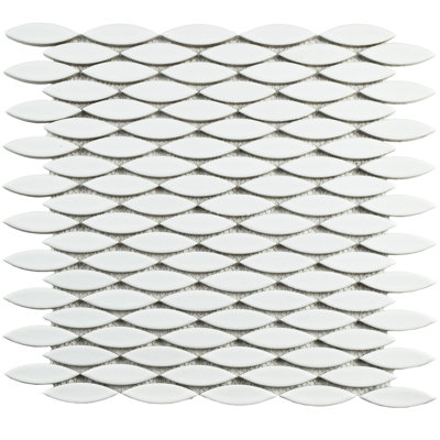 Pescado 12 " x 12-1/2 " Porcelain Mosaic Floor & Wall Tile