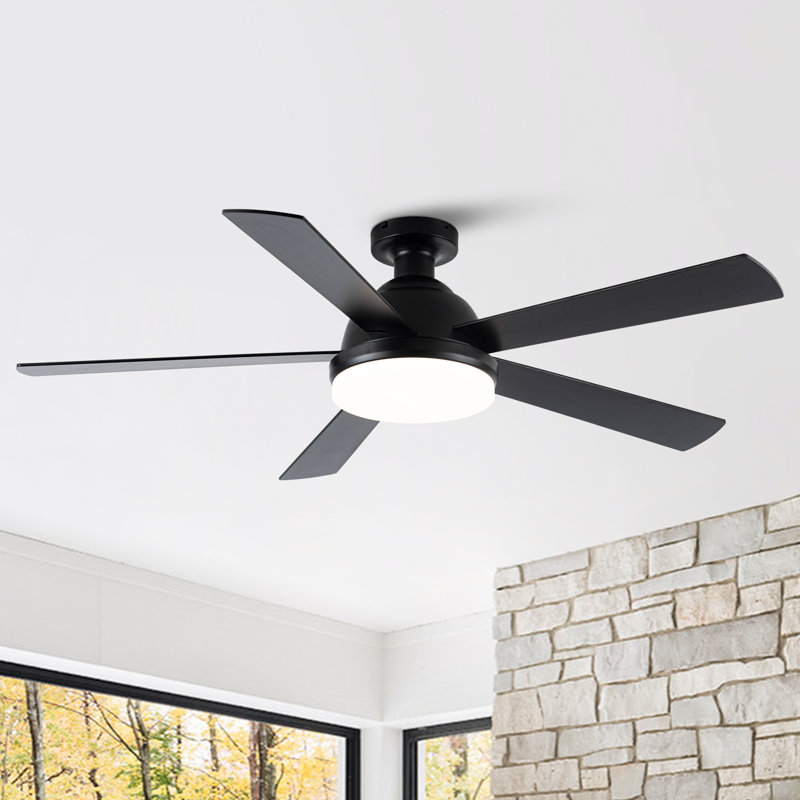 Ventilateur de plafond encastré à intensité variable 3CCT à DEL à 2 pales avec ventilateur de plafond à DEL à 2 pales Vaczon