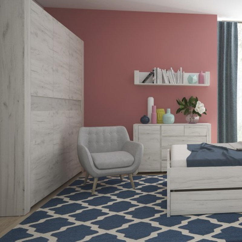 Laprovis 3 Door Solid Wood Wardrobe