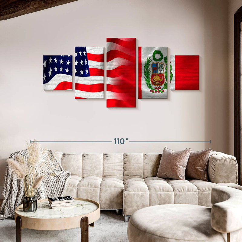 Peru And USA Abra, 42" H x 92" W