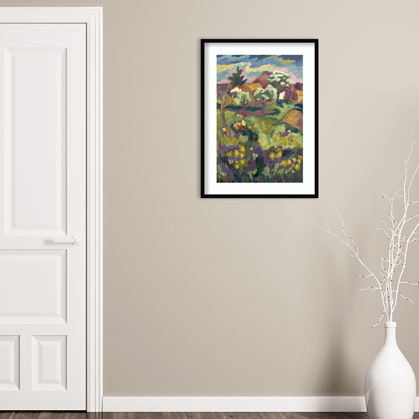 Fayra Garden Of My Childhood Framed On Paper by Fayra Print, Black, 33" H x 25" W x 1" D