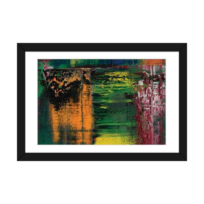 « santeria », reproduction sur toile, H 16 po x l 24 po x P 1 po, Papier d'art encadré noir, Blanc