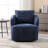 Upholstered Swivel Barrel Chair-90804078