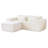 Boneless 3 - Piece Modular Sectional With Ottoman-548632436