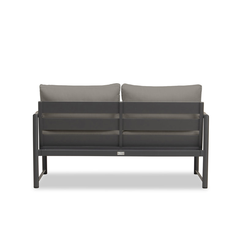 Alto Outdoor 2 - Seat Loveseat, Slate Gray, Canvas Charcoal Sunbrella® Canvas
