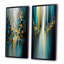 «Abstract Geometric Black And Green III», 2 pièces sur toile-764154996-764154999