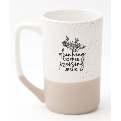 Drinking Coffee Designer Mug, 16oz