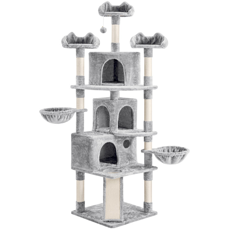 192cm H Cat Tree, Light Grey