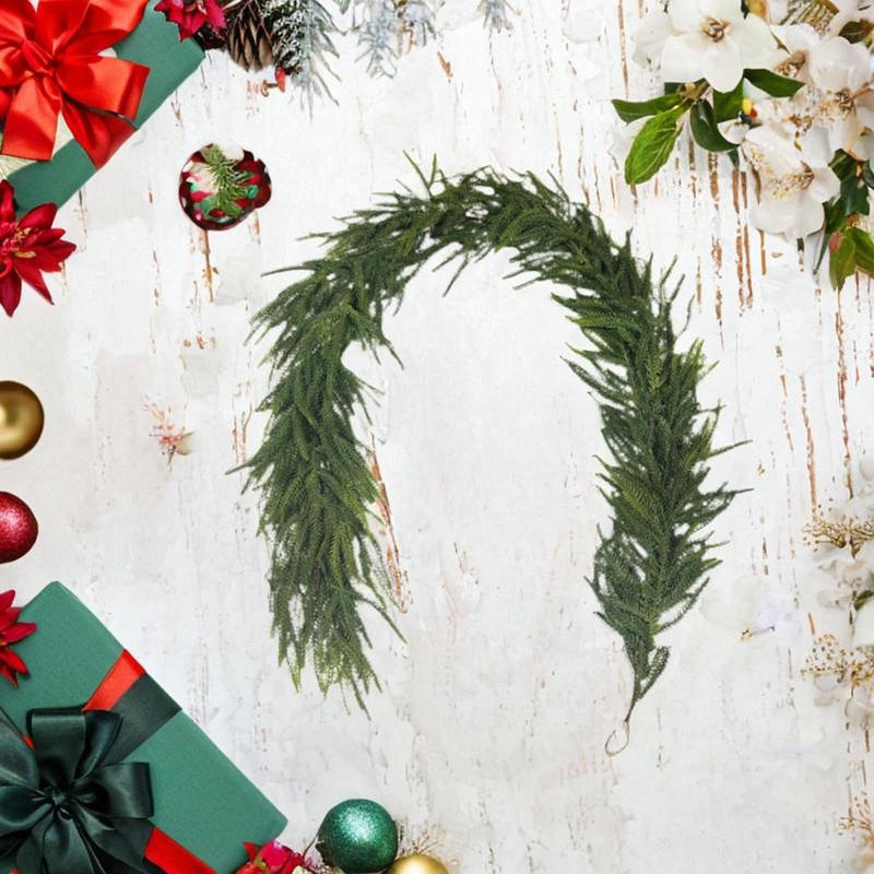 1.5m Christmas Season Party Realistic Creative Rattan Hanging Decorations, Boho Natural Woven Star Ornaments and Bell Garlands for Home Holiday Tree Wall Ceiling Decor