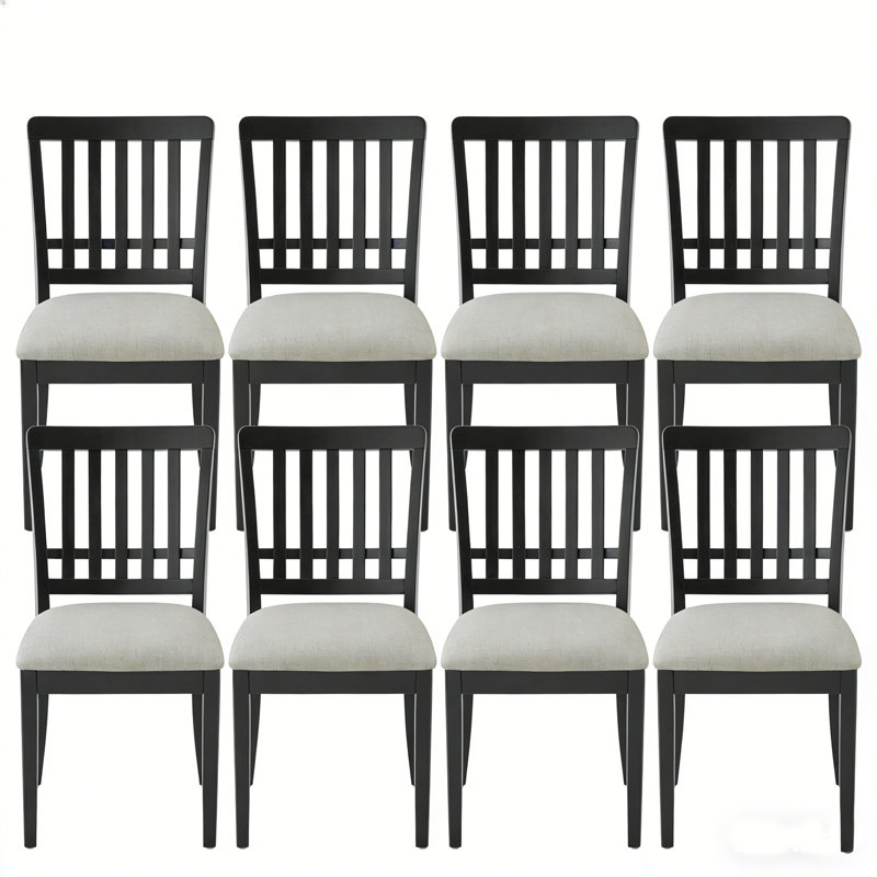 Ensemble de 6 chaises de salle à manger Modern Modern, Noir