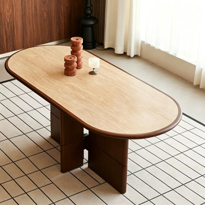 Simple and Elegant Oval Dining Table