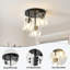 Plafonnier encastré 3 lumières noir