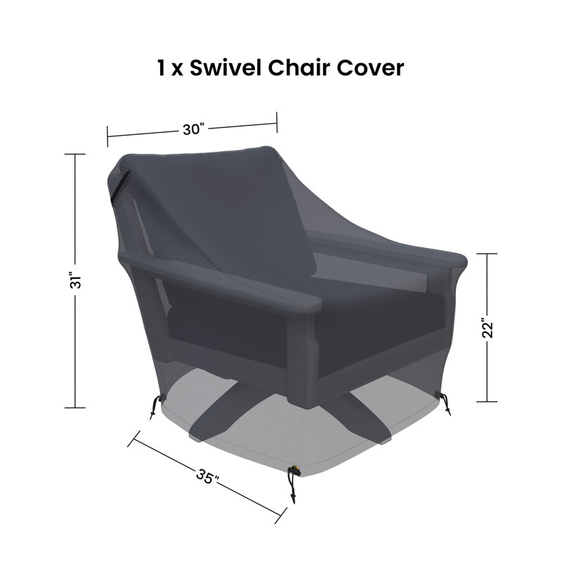 Lakeside Vineyard Deep Seating Swivel Chair Patio Cover