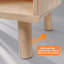 Bibliothèque en bois à 2 niveaux avec pieds, rangement ouvert à 7 cubes pour bureau à domicile, salon et salle d'étude-232003553