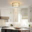 Plafonnier encastré en tissu 2 lumières ScrollLux pour couloir