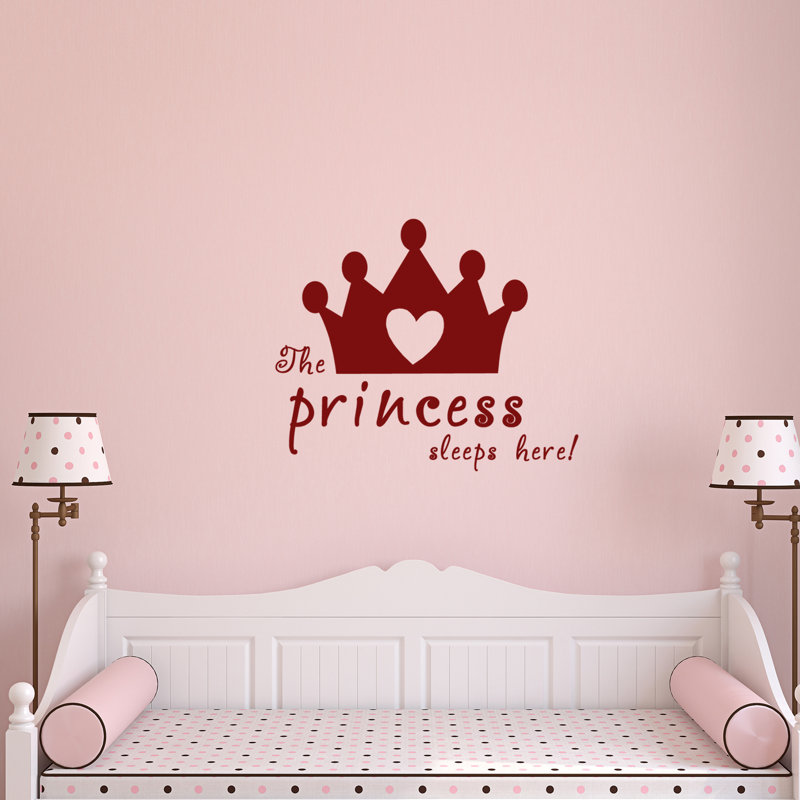Adhésif décoratif La princesse dort ici, Canneberge