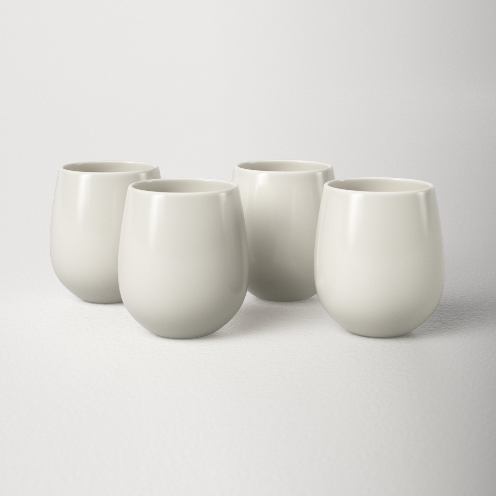 Borgen Handmade Stoneware Coffee Mug, Pearl