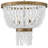 Dune Six-Light Hand-Strung Sea Glass Single Tier Chandelier