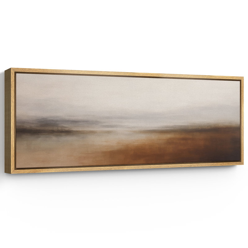 Grande impression sur toile encadrée, impression de paysage abstrait pour la décoration intérieure moderne, H 20 po x l 60 po