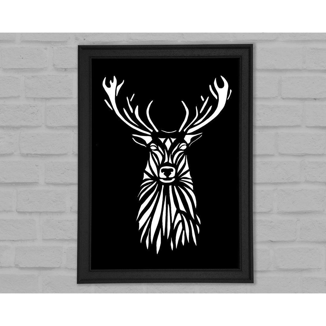 Stag Beauty - Einzelner Bilderrahmen Kunstdrucke