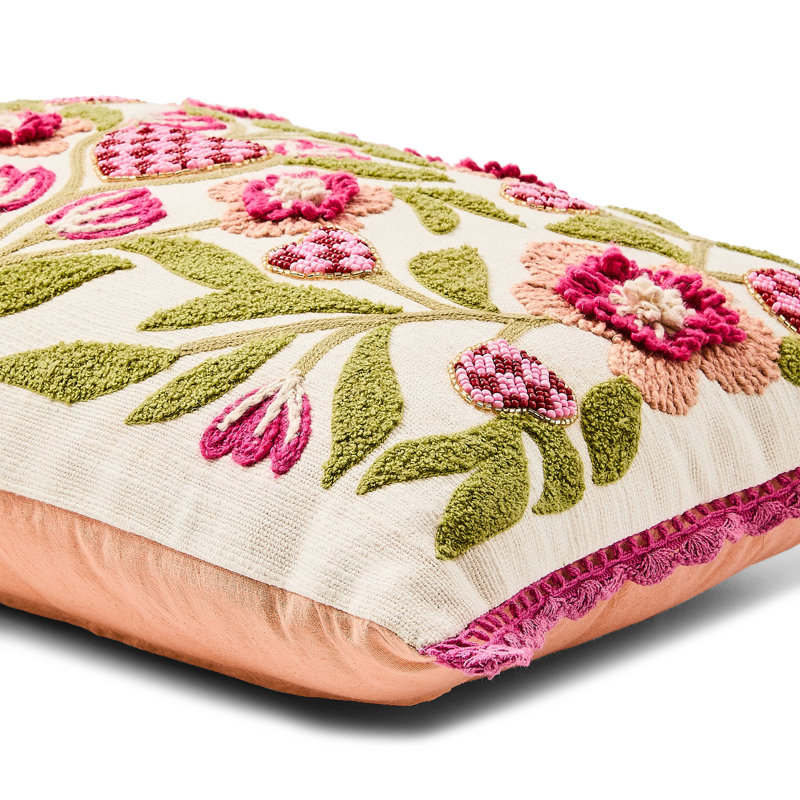 Check Hearts Lumbar Throw Pillow