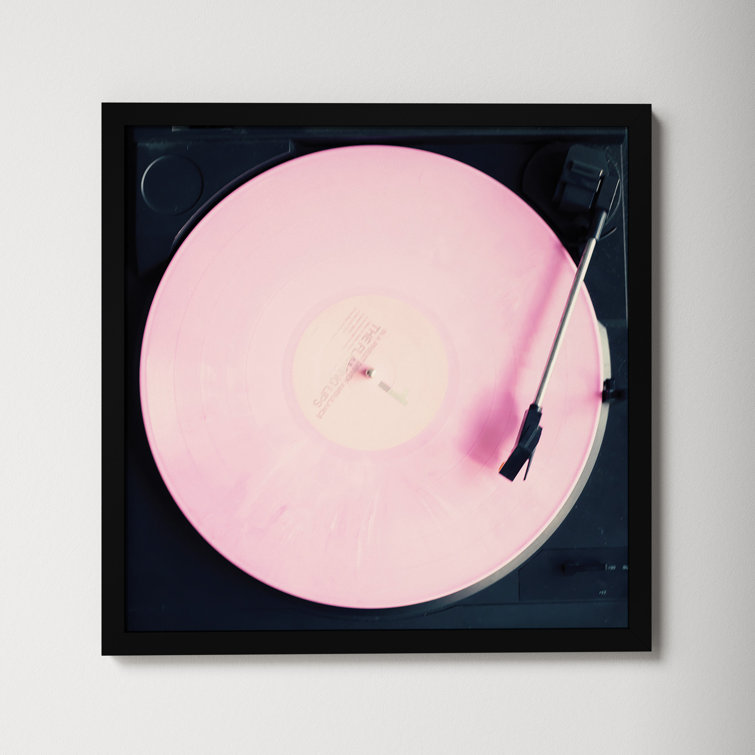 Pink Record by Caroline Mint - Picture Frame Photograph