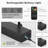 Matte Black 14.96 in. LED Picture Light with Remote Control Dimmable Multiple Color Temperatures Rotatable and Timer