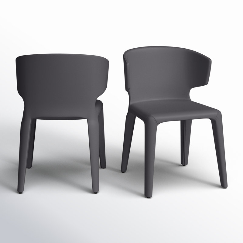 Cesar Upholstered Side Chair, Gray