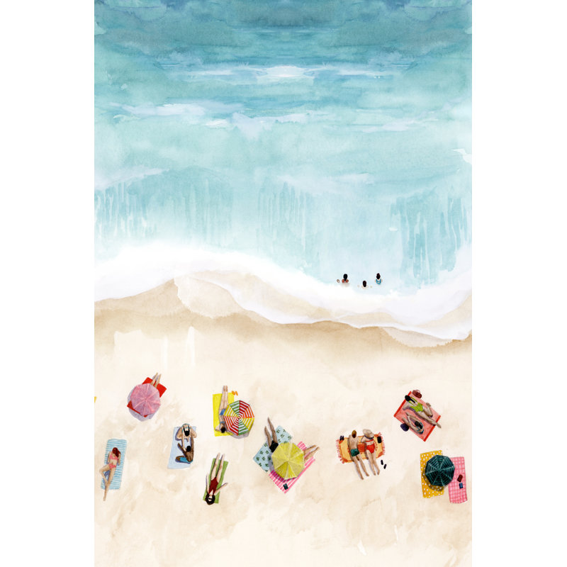 Beach Week II 1 Piece Painting, 46cm H x 30cm W, Paper Print