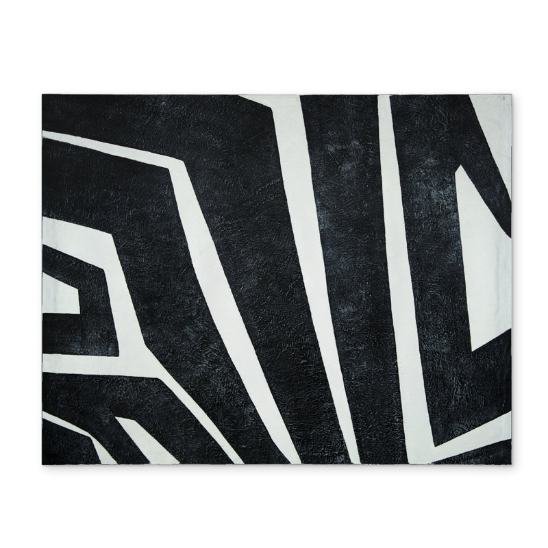 Napperon Labyrinth en polyester blanc abstrait | Décoration intérieure