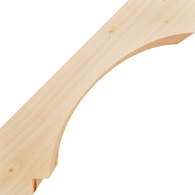Attelle impériale du genou, Sapin de Douglas, H 16 po x l 3,5 po x P 16 po, Lisse