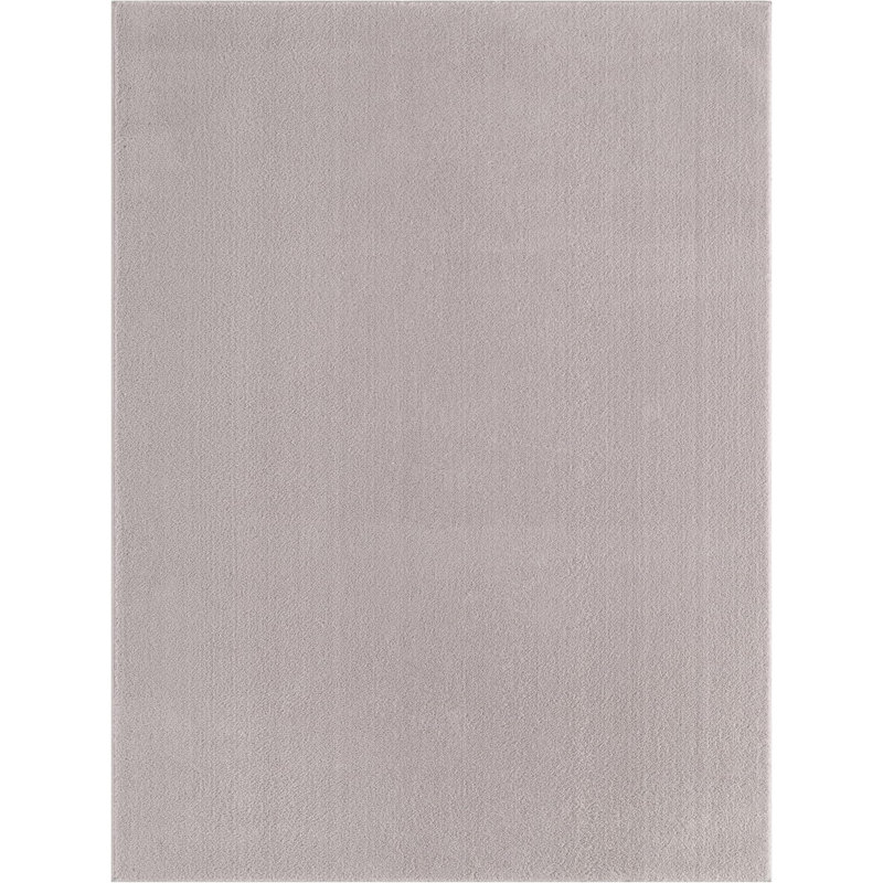 Despinossa Solid Colour Plain Weave 120cm X 170cm Area Rug, Grey, Rectangle 120 x 170 cm
