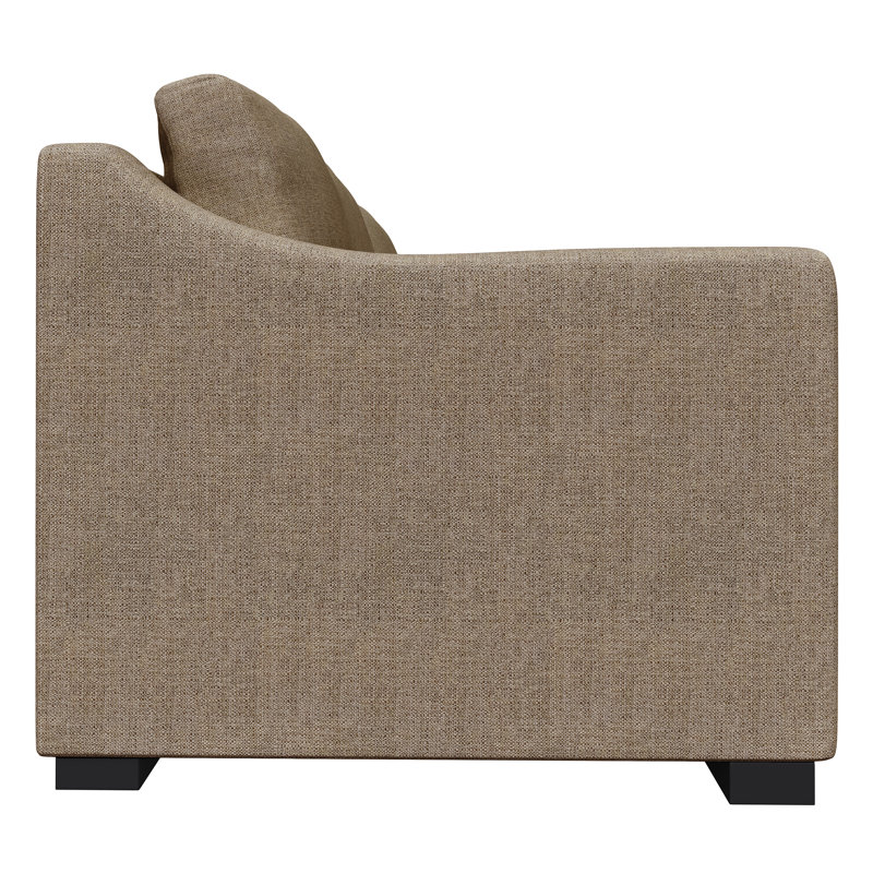 Canapé 95 po gris, Revolution® en lin brun