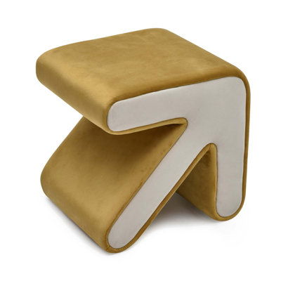 Auryana Velvet Ottoman